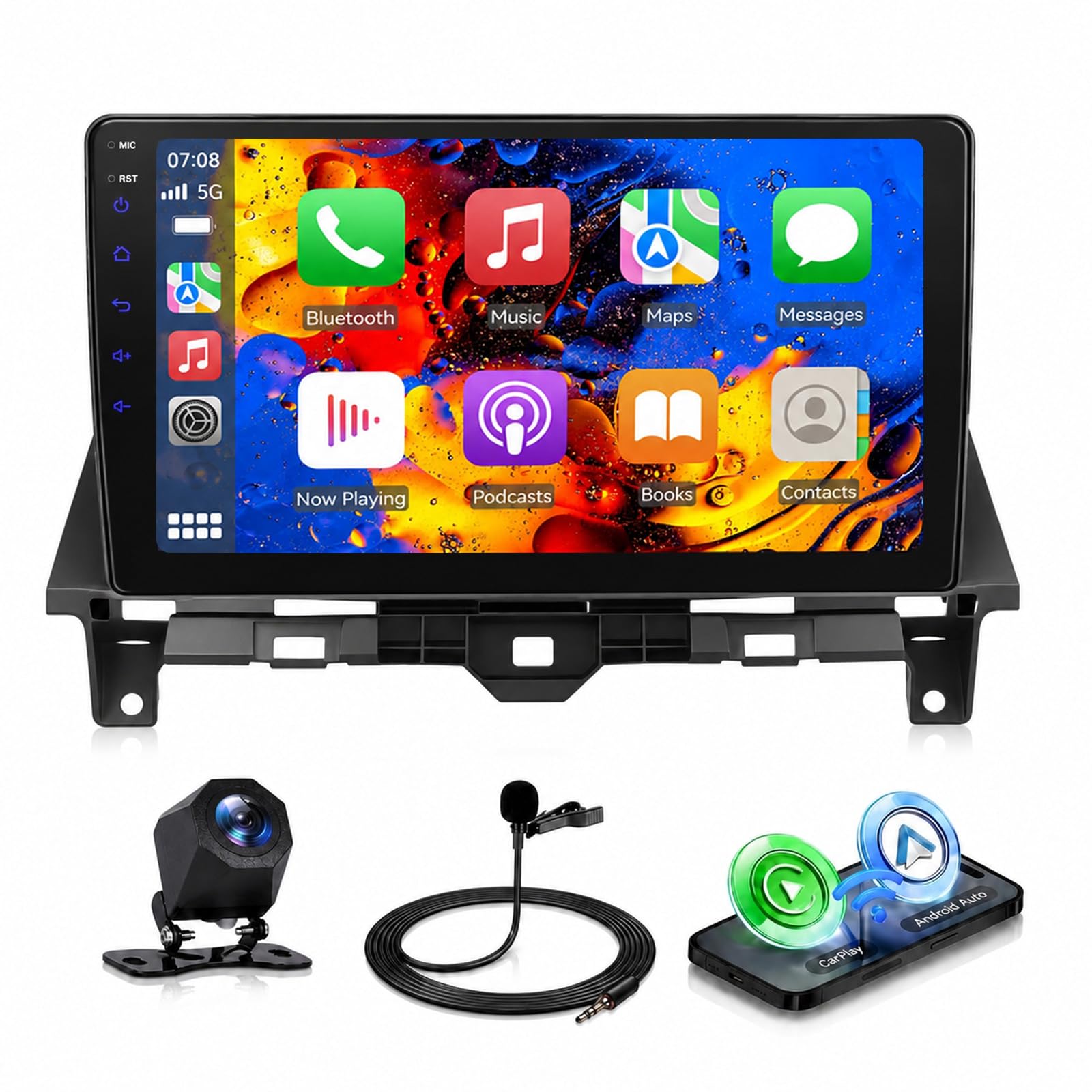 Linux MP5 Car Stereo for Honda Accord 8th 2008-2013 with Wireless CarPlay