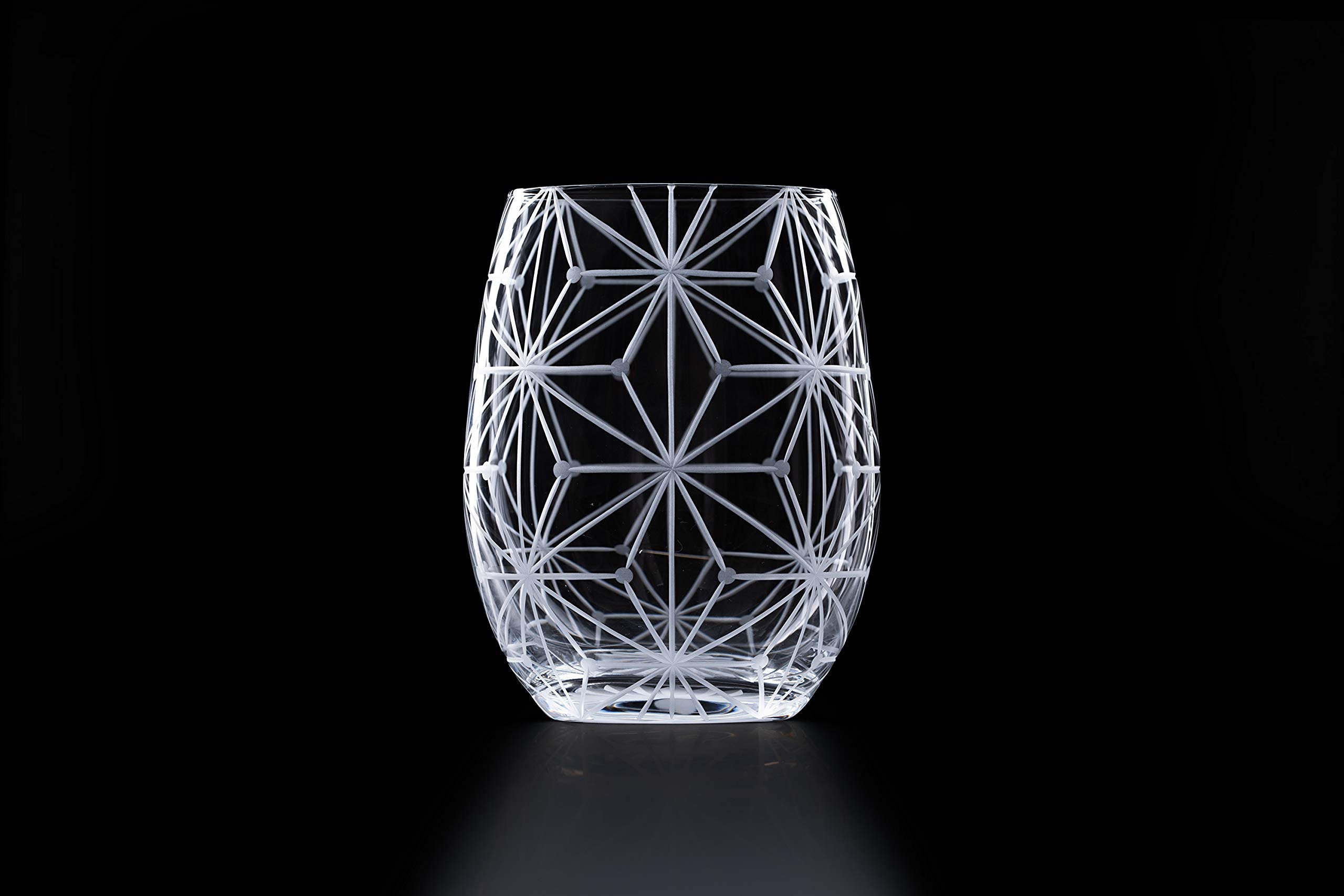 Amazon | 東京切子（花切子）ワイングラス「千代紙」 | KILIKO 