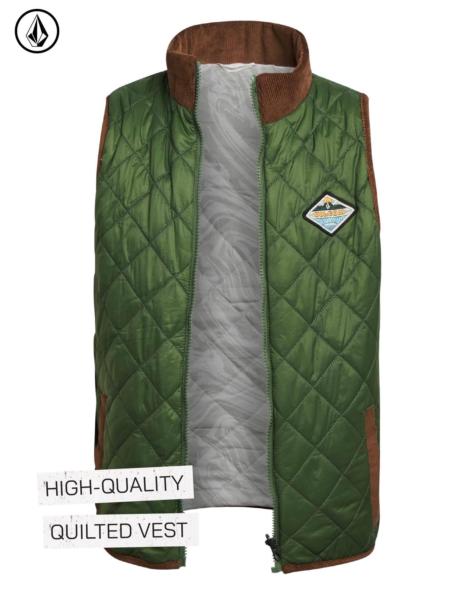 Volcom Wintermantel-Set für Jungen, 2-teilig, wasserdicht, schwer, Jungen Winterjacke und Pufferweste, isolierte Oberbekleidungs-Set (8–20)