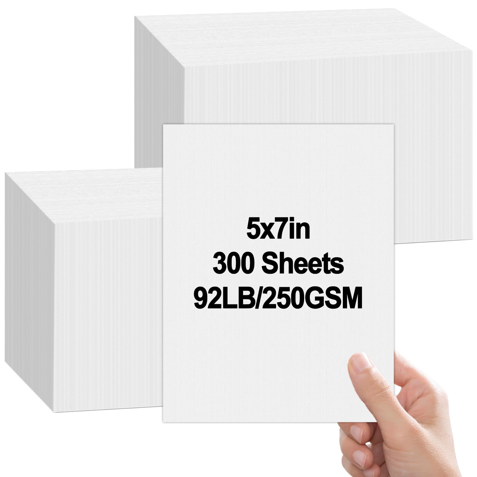 Amazon.com: party greeting 300 Pack 5x7 Linen Paper Textured