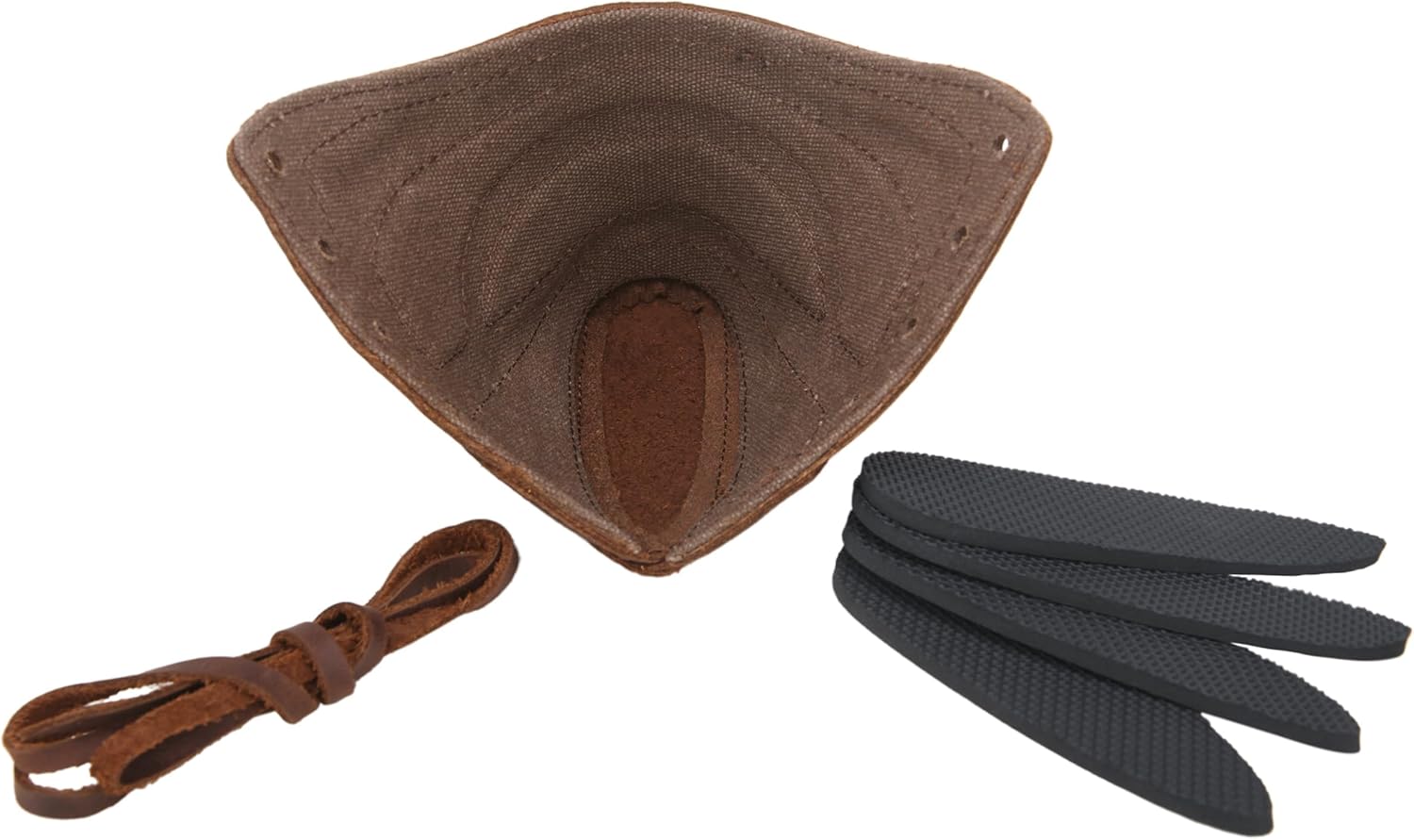 WAYNE'S DOG Slip On Recoil Pad with Sling, Canvas Leather Buttstock Extension Recoil Pad with Hunting Straps