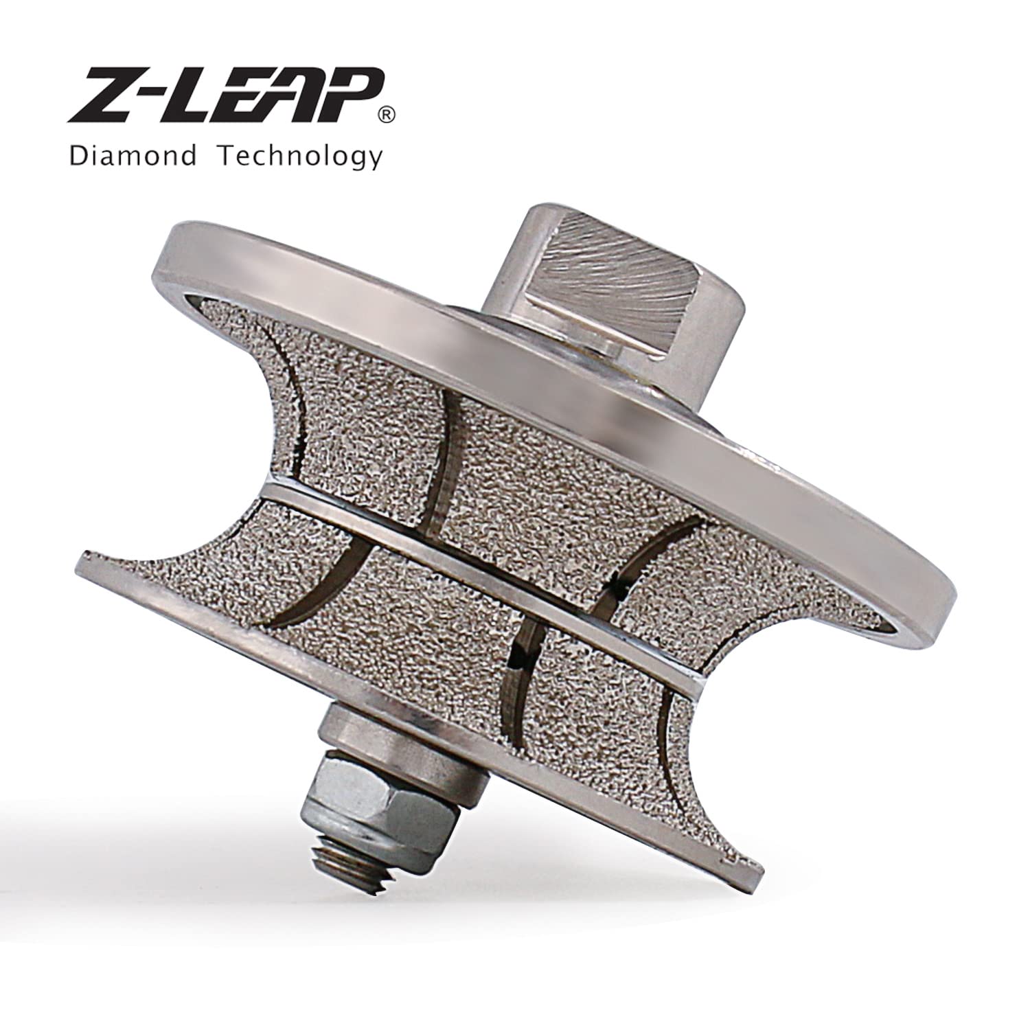 V30 (1-1/4'') Full Bullnose Diamond Hand Profiler Router Bit Wheel with M14 Thread for Granite Concrete Marble Countertop Edge - Image 4