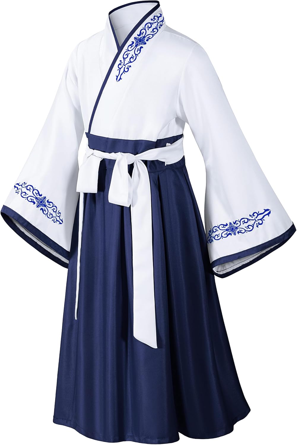 Asian Traditional Dress Kimono Robe for Kids Girls Costume Silk Folding Fans hairstick Cosplay - Image 6