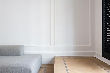 Orac Decor | Purotouch High Density Polyurethane Panel/Chair Rail/Wainscot Moulding | Primed White | 1-5/8 H x 78 Long