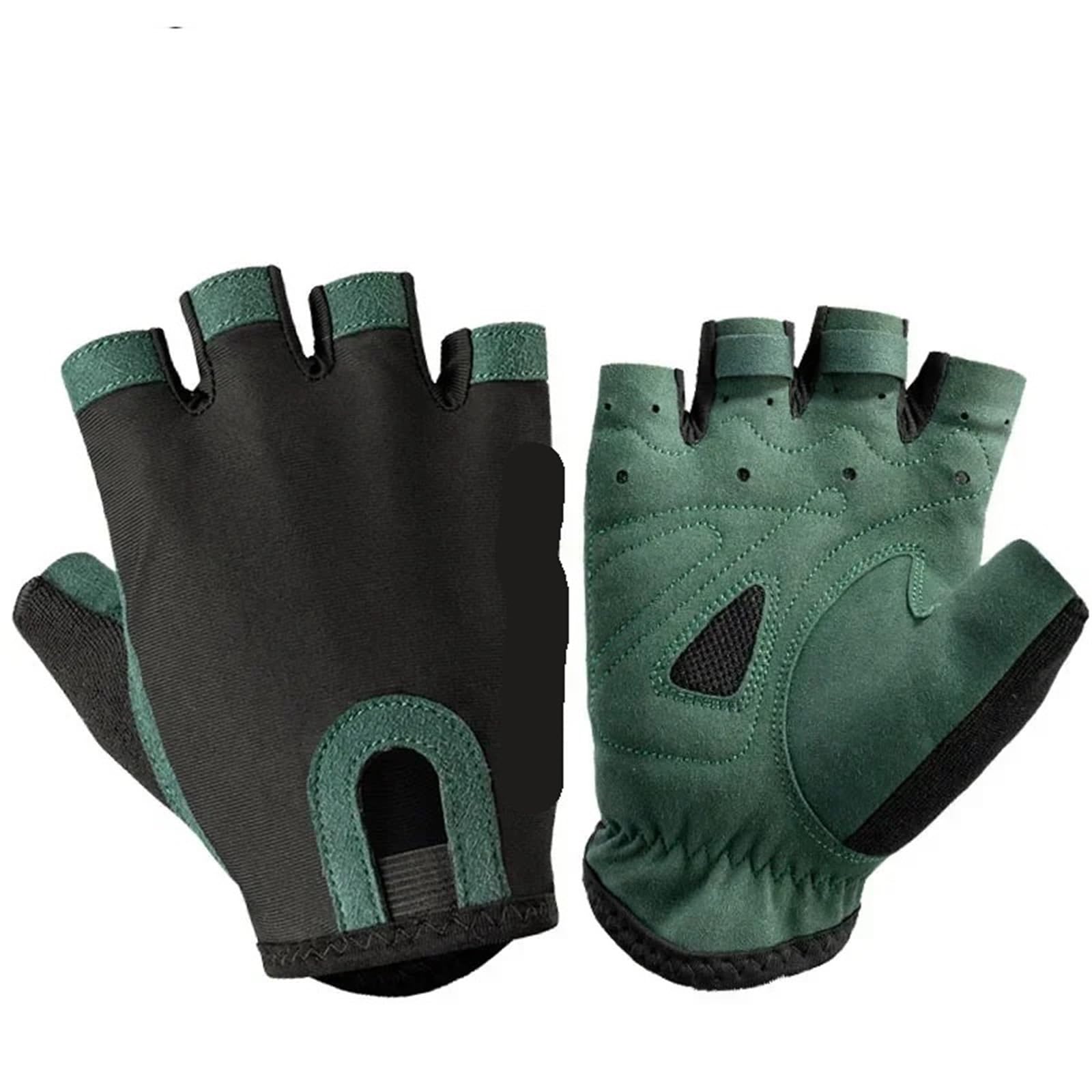 Guanti Da Fitness Guanti da palestra Guanti da bici da strada Fibra resistente all'usura Allenamento da palestra Guanto senza dita Mezza dita Attrezzatura da ciclismo for bicicletta Per Fitness(S)