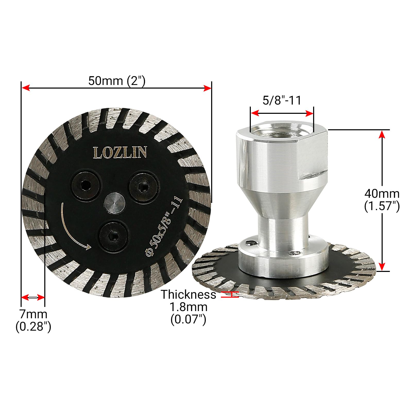 LOZLIN Diamond Saw Blade - Granite Marble Cutting -2