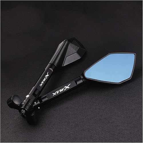 Miniatura 4 de Motorcycle mirror CNC Motorcycle Bluish Reverse Side Mirrors Motorbike Rear View Mirrors For Yamaha XMAX 125 250 300 400 X-MAX 2017 2018 2019 2020