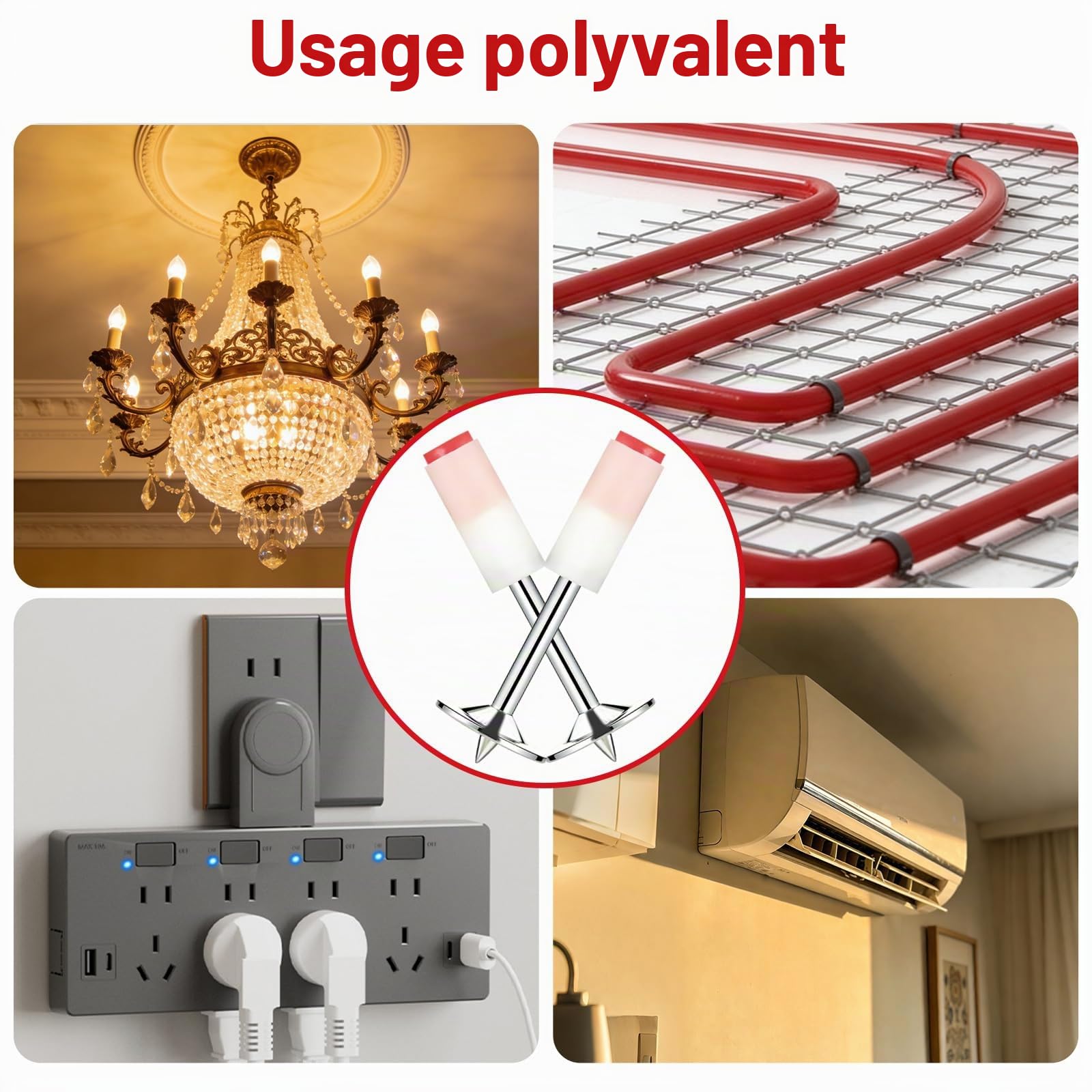 Lot de 400 Clou pour Pistolet à Clou, 7,3 mm Clous pour Pistolet à Clous, Acier au Carbone Ronds Clou pour Cloueuse Pneumatique pour Béton, clous de toiture, Climatisation