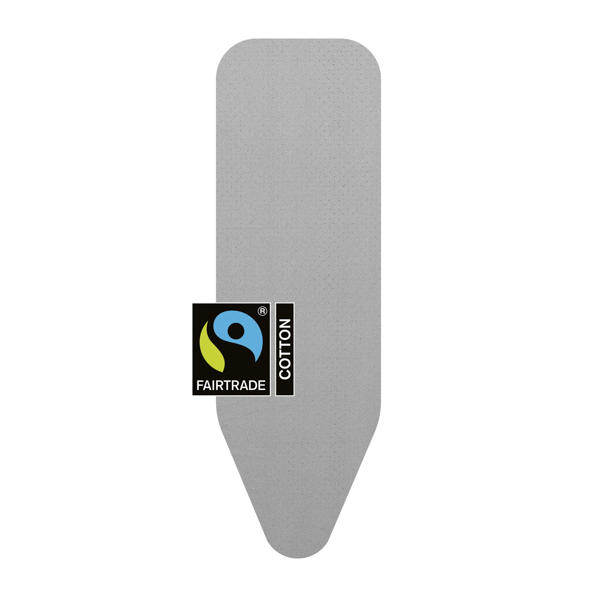 Brabantia Ironing Board Cover B 124x38 cm – Metallised | 100% Cotton Top Layer with 8mm Foam Padding for Size B Ironing Boards | Durable, Washable, and Easy to Install