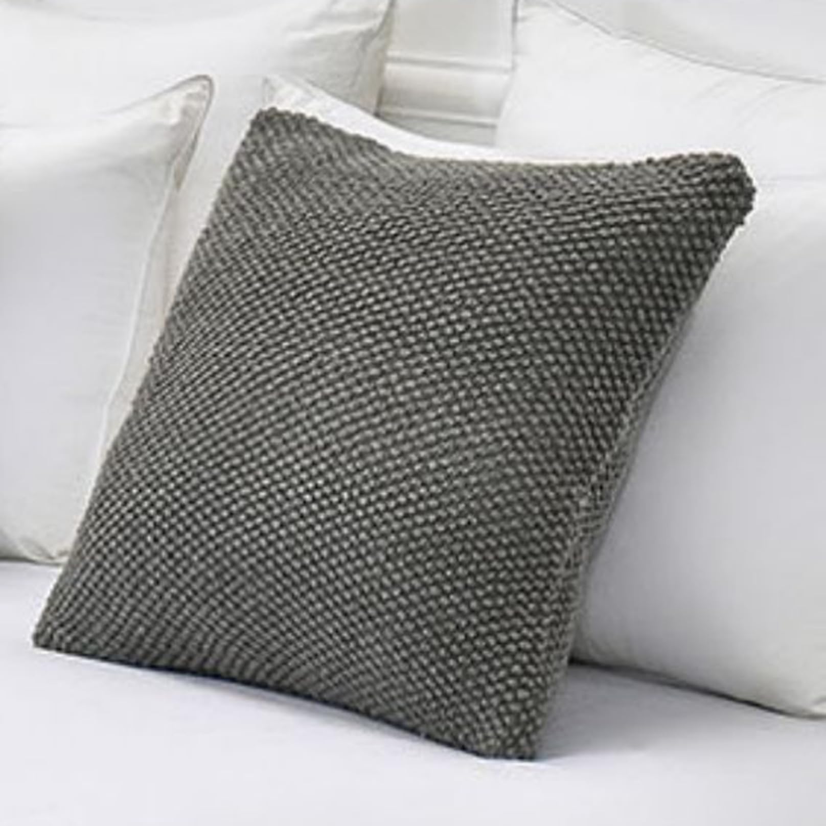 LEEMQCYA 1 Pack Grey Cushion Covers 18x18 inch Square Throw Pillowcase Home Decorative