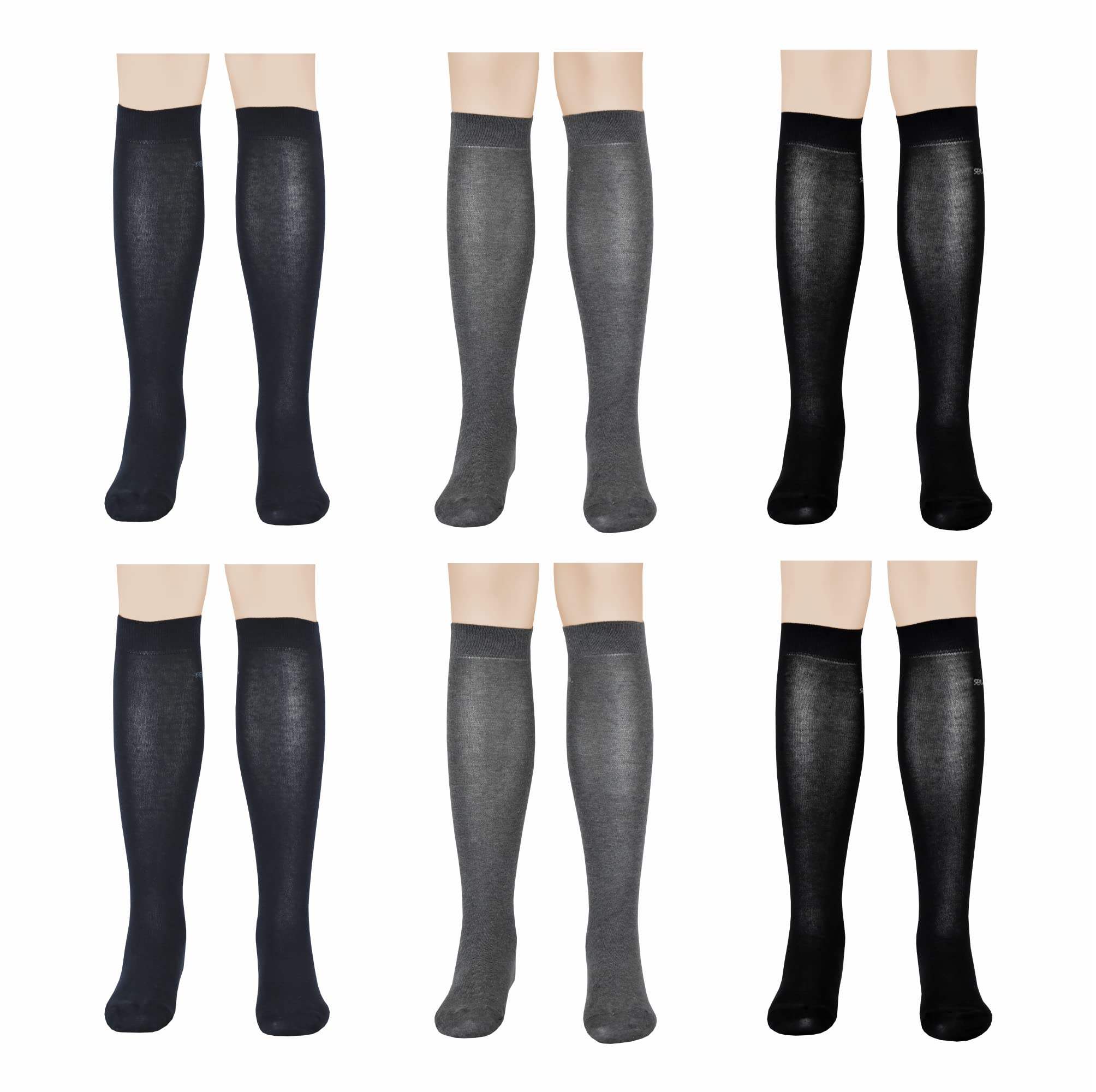 Renato Balestra 6 Paia - Calze Invernali in Cotone da Uomo Varie Altezze - Vari colori - Non stringono - Punte e talloni rinforzati