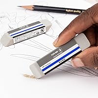 Vista 5 de Tombow 67304 Mono Sand Eraser, 2-Pack. Silica Eraser Designed to Remove Colored Pencil and Ink Markings