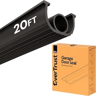 20Ft/6M Garage Door Bottom Seal Rubber with 5/16 inch T-Ends