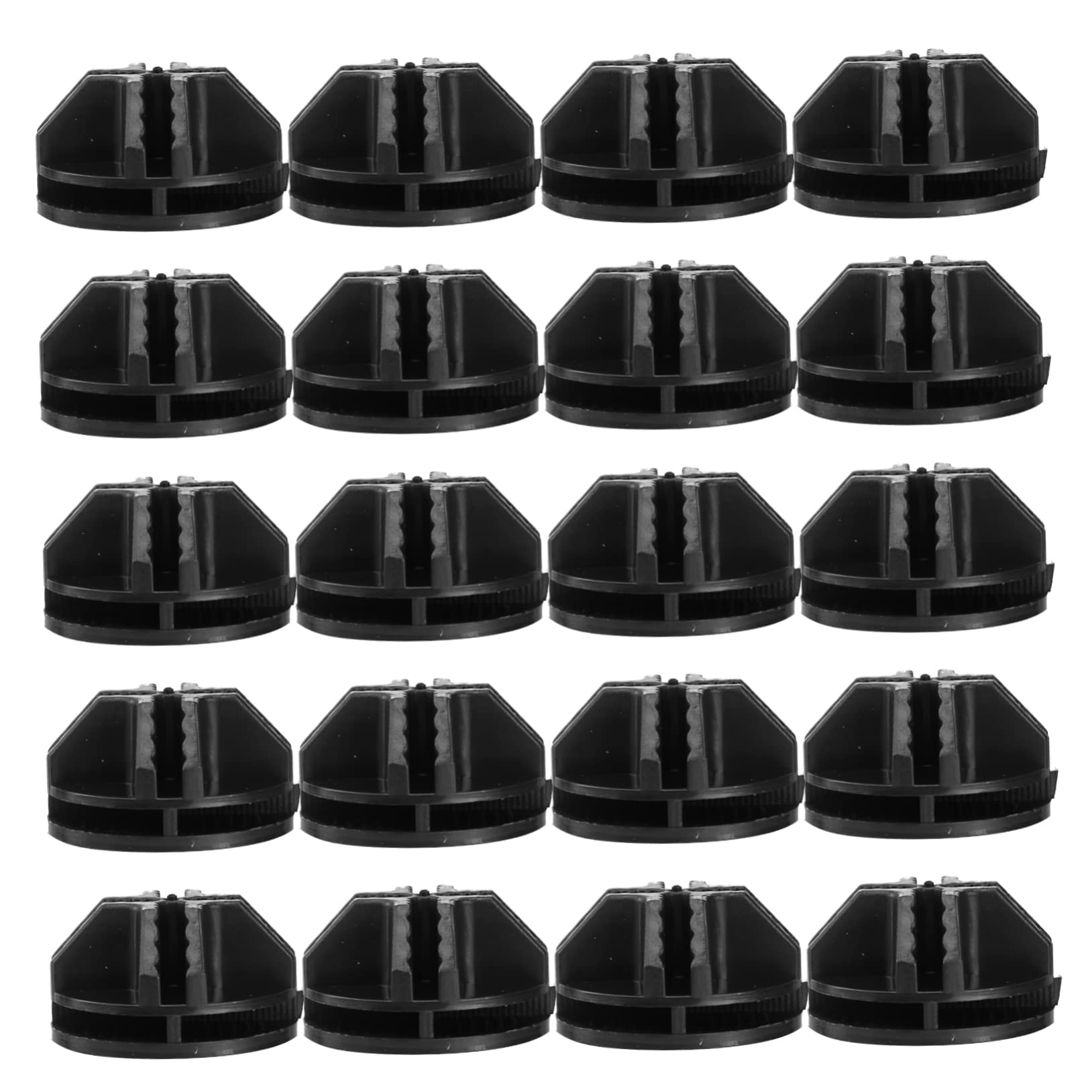 FONDOTIN 20Pcs Black Wire Cube Plastic Connectors for Modular Organizer Closet Cube Storage Shelves and Cabinet