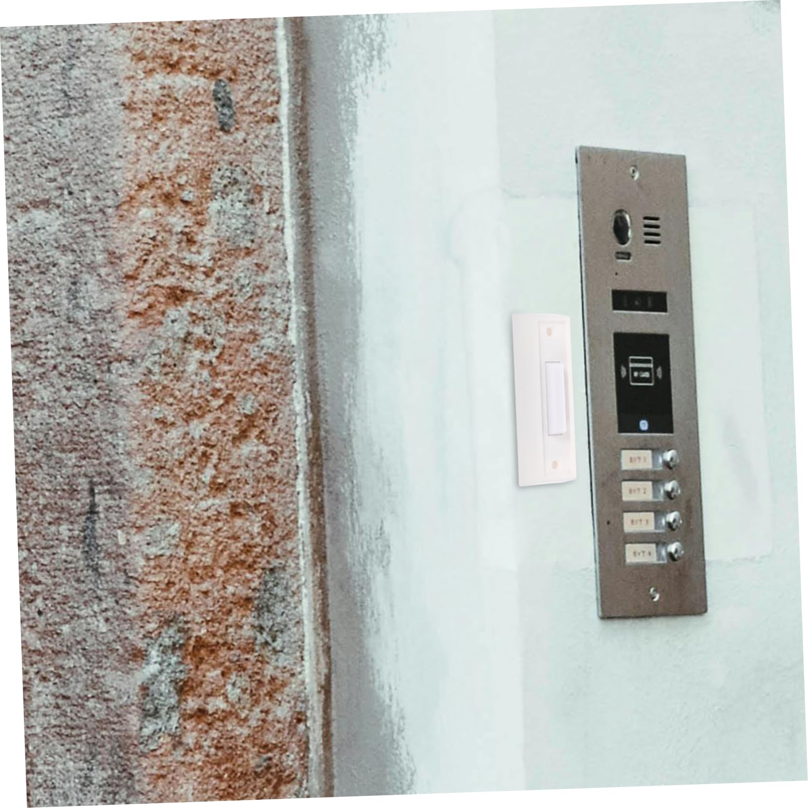 Angoily Vintage Doorbell Push Button – Sturdy Alloy, Lighted Panel, Easy Wall Mount (2-Pack)