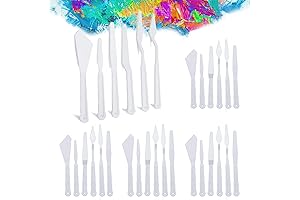 5-Pack 30-piece Plastic Spatula Palette Knife Set