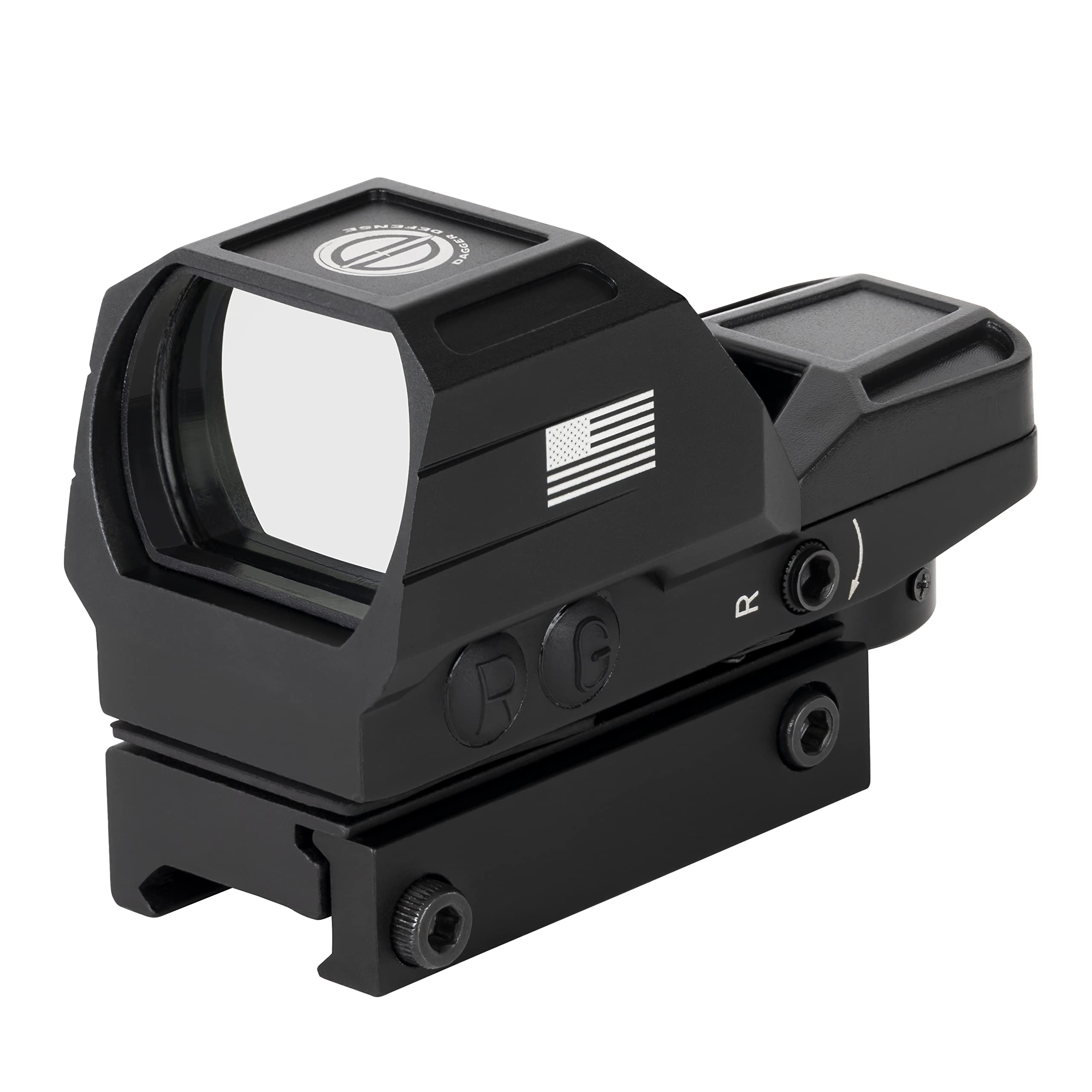 Veteran Owned Company-DD119X Battle Flag Red Dot Reflex Sight Scope, (Not for Pistol Slide Mounting) Reflex Sight Optic red dot Sight