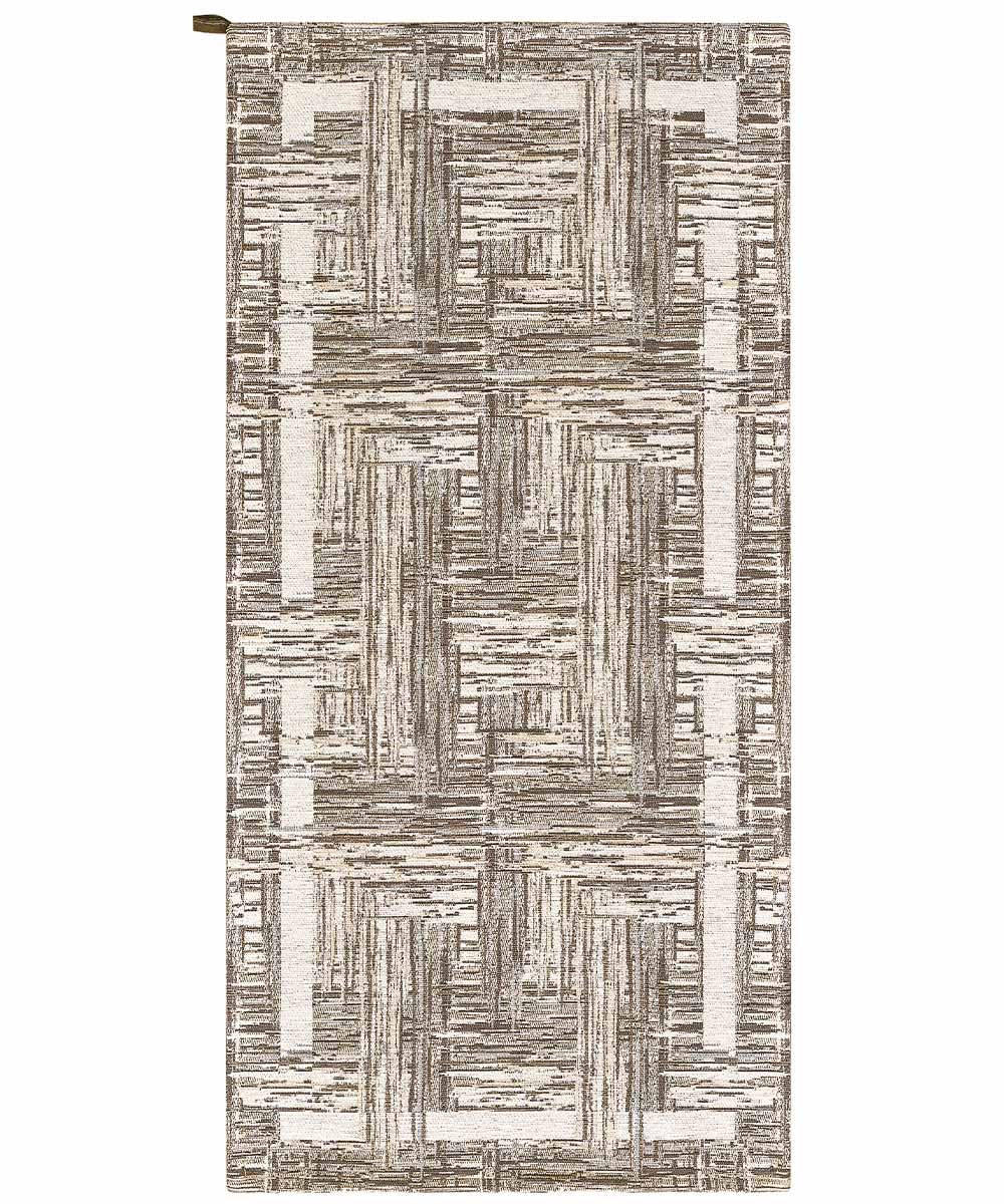 Bangkok Lot de 2 tapis modernes en forme de taupe géométrique abstrait, tapis d'ameublement pour chambre double, descente de lit, lavable, antidérapant, 65 x 110 cm (paire)