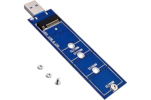 M.2 2280 Adapter: USB 3.0 to M.2 SSD Reader Card with No Cable
