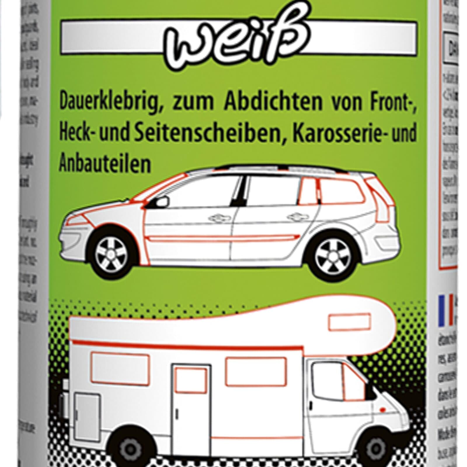 PETEC 3x 83290 Scheibendichtstoff | 3x 83290, PETEC Dichtmasse 310ML Weiß,