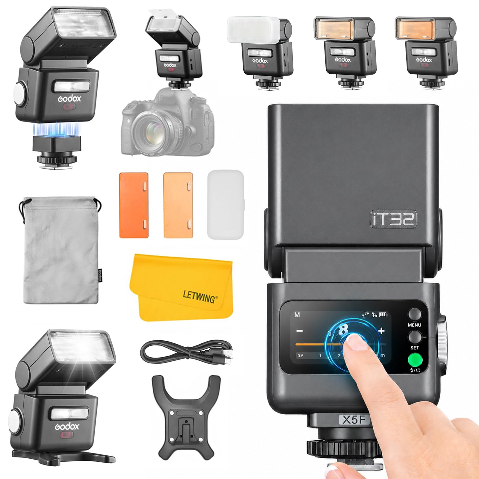 Amazon | 【GODOX正規代理店】GODOX iT32 カメラ フラッシュ+ X5 F