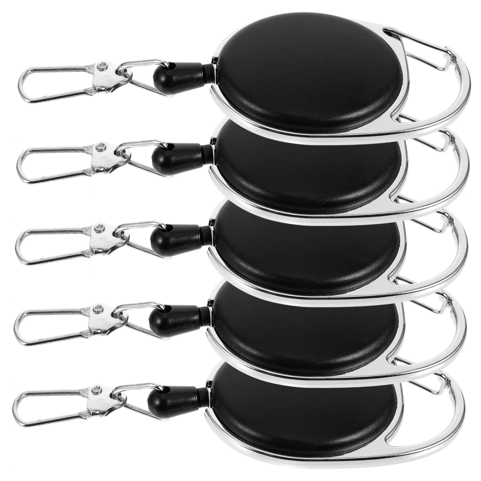 25stücke Einziehbarer Schlüsselring Karabiner Schlüsselanhänger Für Outdoor-aktivitäten Tragbarer Schlüsselanhänger Für Wandern Camping Radfahren Und