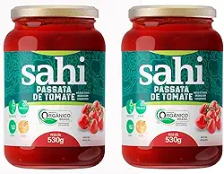 Kit 2 Passata Tomate Orgânico Certificado 530g Sahi S/conservantes