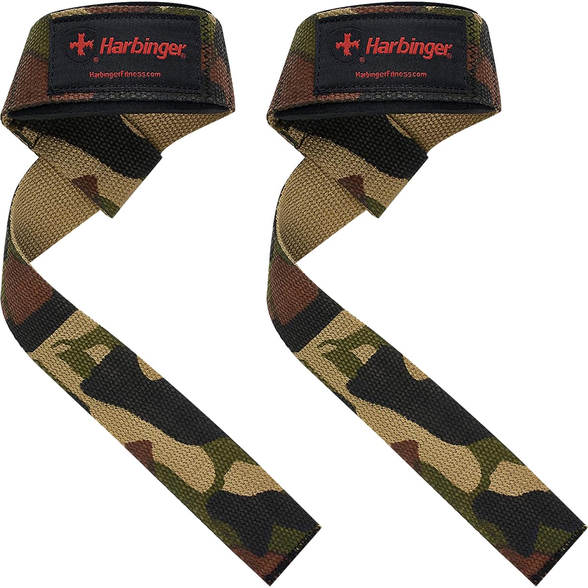 Padded Cotton Lifting Straps with NeoTek Cushioned Wrist (Pair)