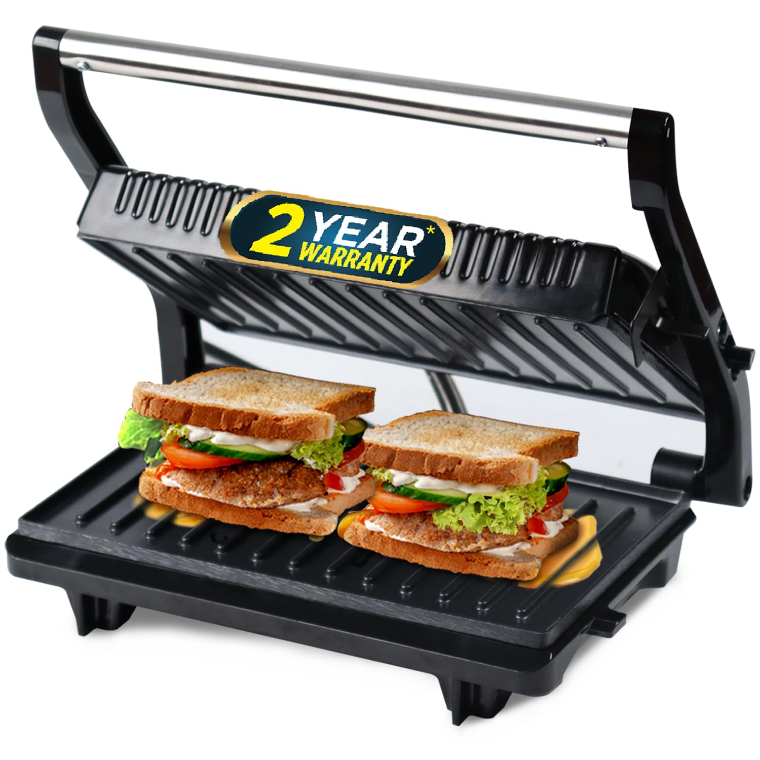 iBELL SM515 Sandwich Maker with Floating Hinges, 750Watt, Panini/Grill/Toast (Black) (B082HGWJV2) Amazon Price History, Amazon Price Tracker