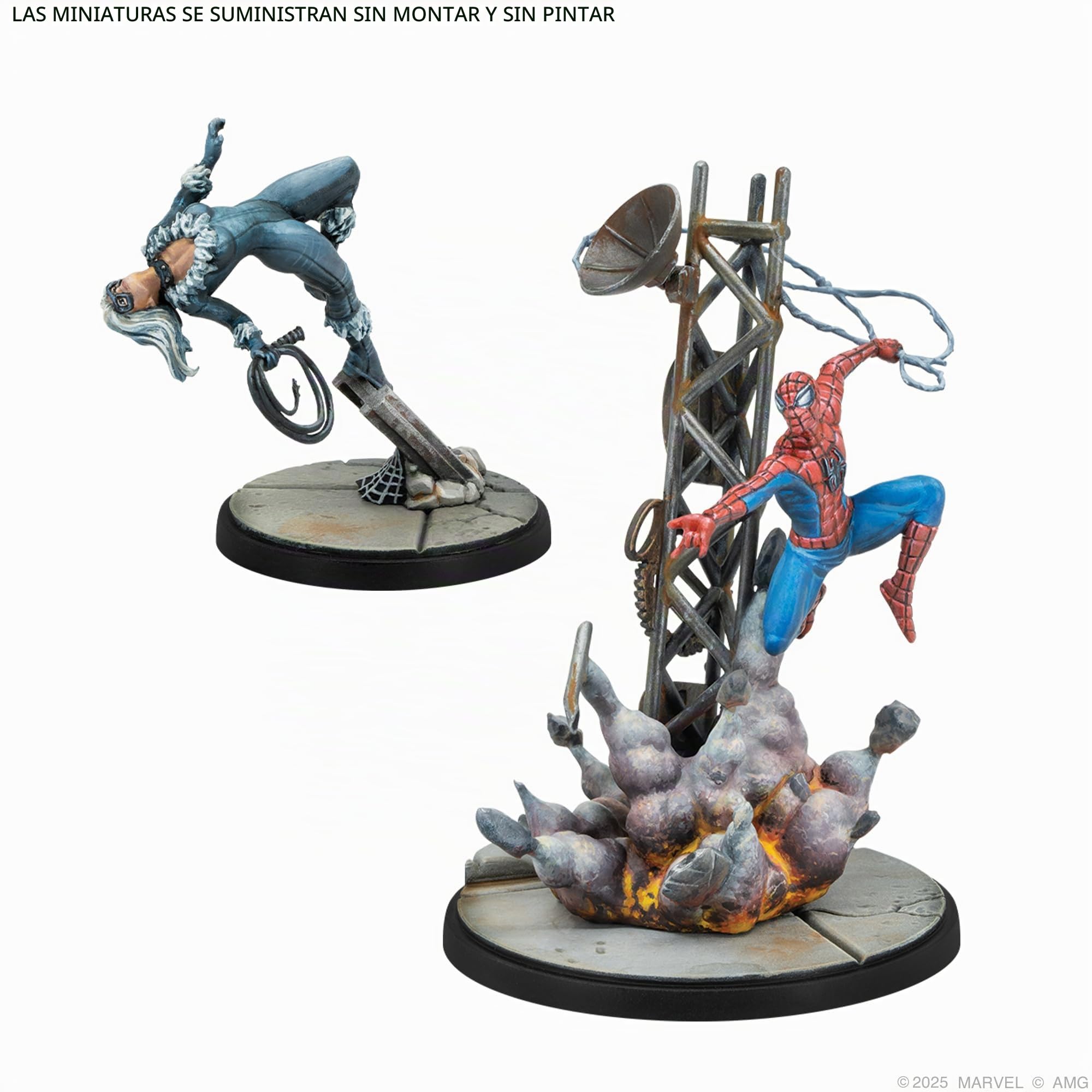 asmodee Marvel Crisis Protocol: Web-Swinging Heroes, Expansión | Juego de Miniaturas, A Partir de 14 Años, para 2 Jugadores, 90 Minutos por Partida, Español/Inglés/Francés