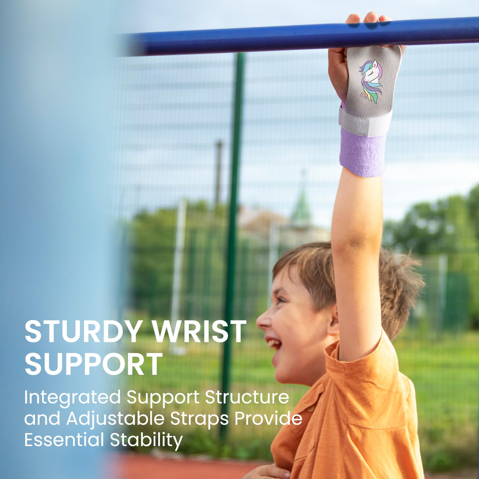 FINGER TEN Set di polsini per ginnastica, per ragazze, giovani, bambini, con protezioni per il palmo della mano, supporto per il polso, per kettlebell, sport, tennis, allenamento, yoga, atletica