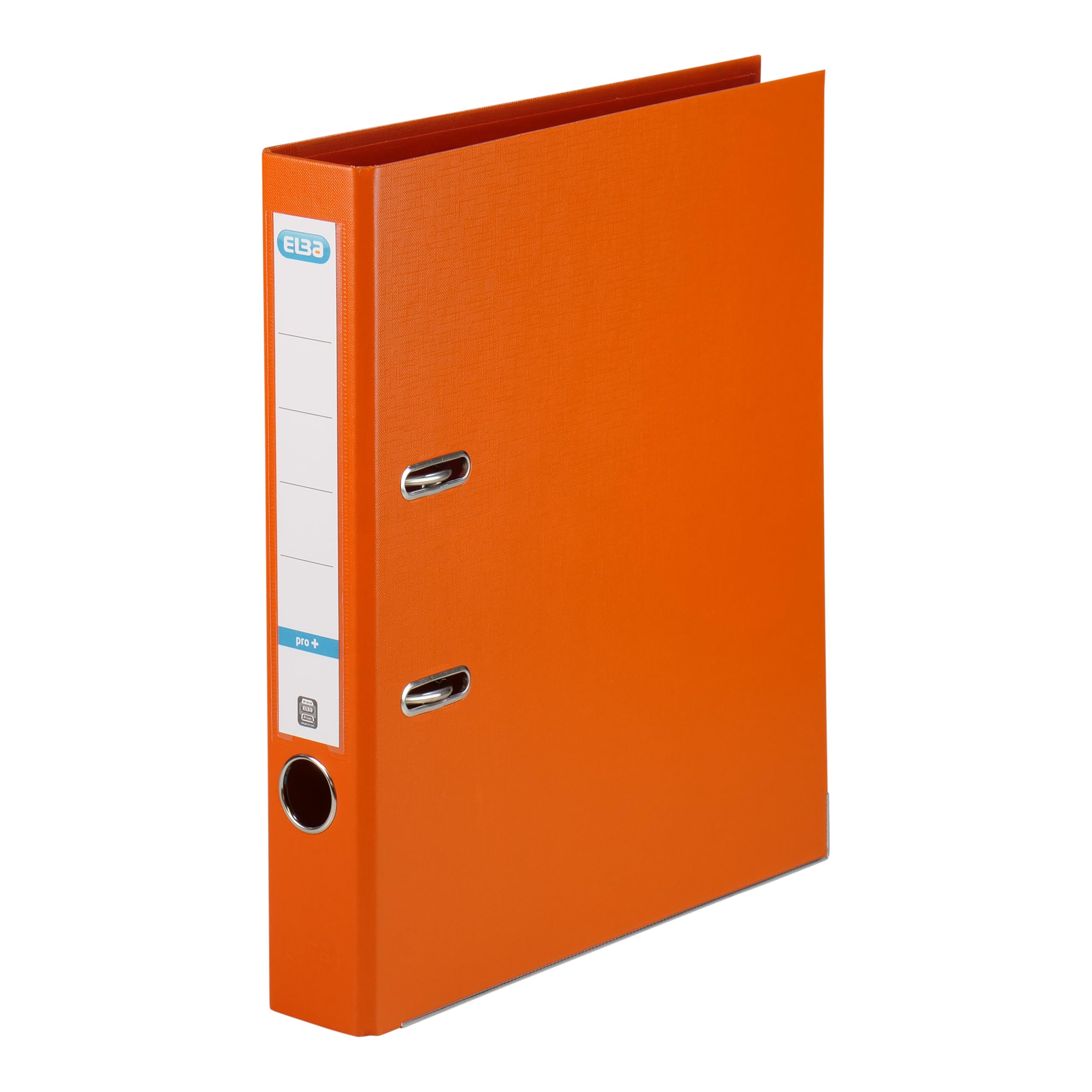 Elba Smart Pro+, 10 cartelline in plastica, formato A4, 5 cm, colore: arancione