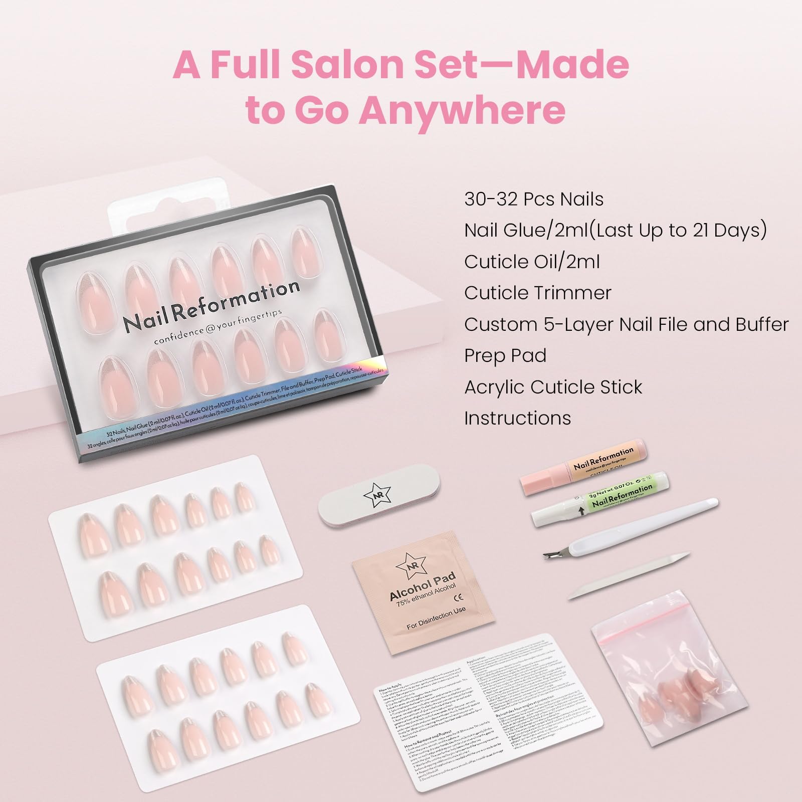 Nail Reformation Press-On Nails Reusable Nail Kit