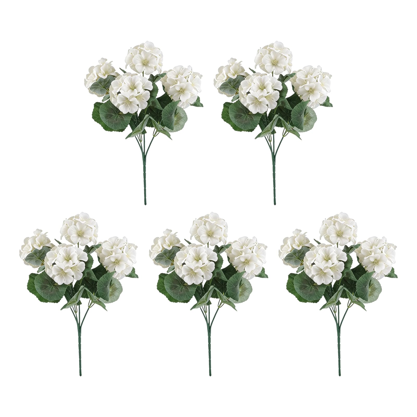 ljhnba 5 / 8Pcs Artificial Silk Crabapple Flower Simulation Plant Floral Arrangements for Tabletop Bookshelf and Window Display Wedding Decoration Flower
