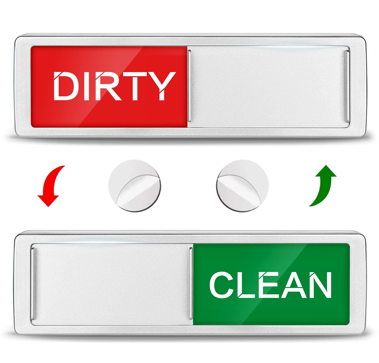 Dishwasher magnet cleaning dirty sign, upgraded super strong dishwasher cleaning dirty magnet, easy to read and slide scratch free strong magnet