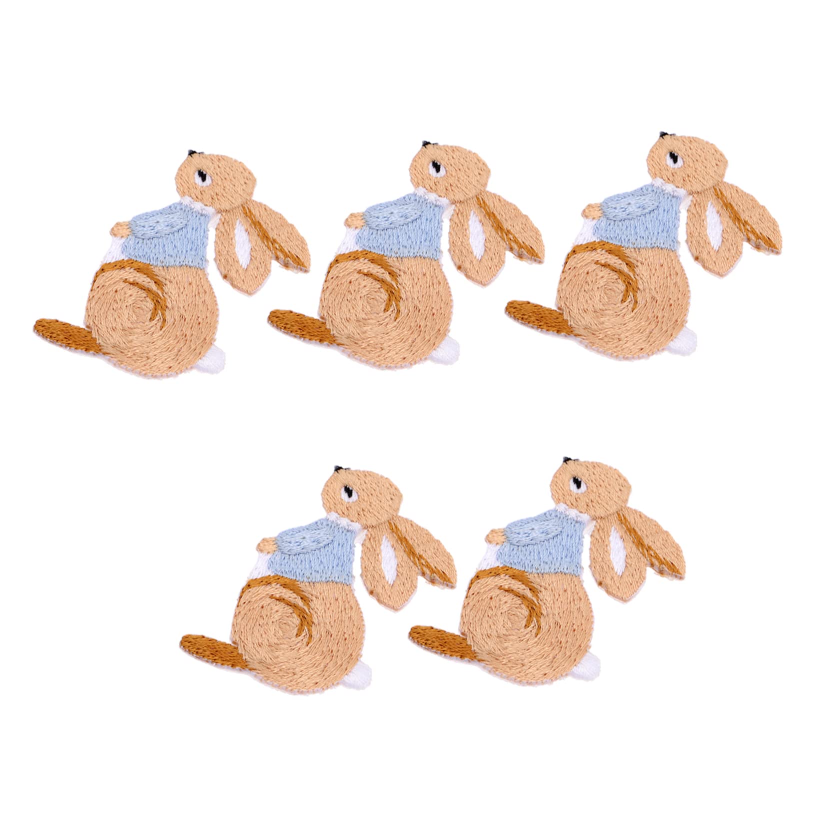 120 Stück Kaninchen Aufnäher - Bestickt Zum Aufbügeln Oder Aufnähen