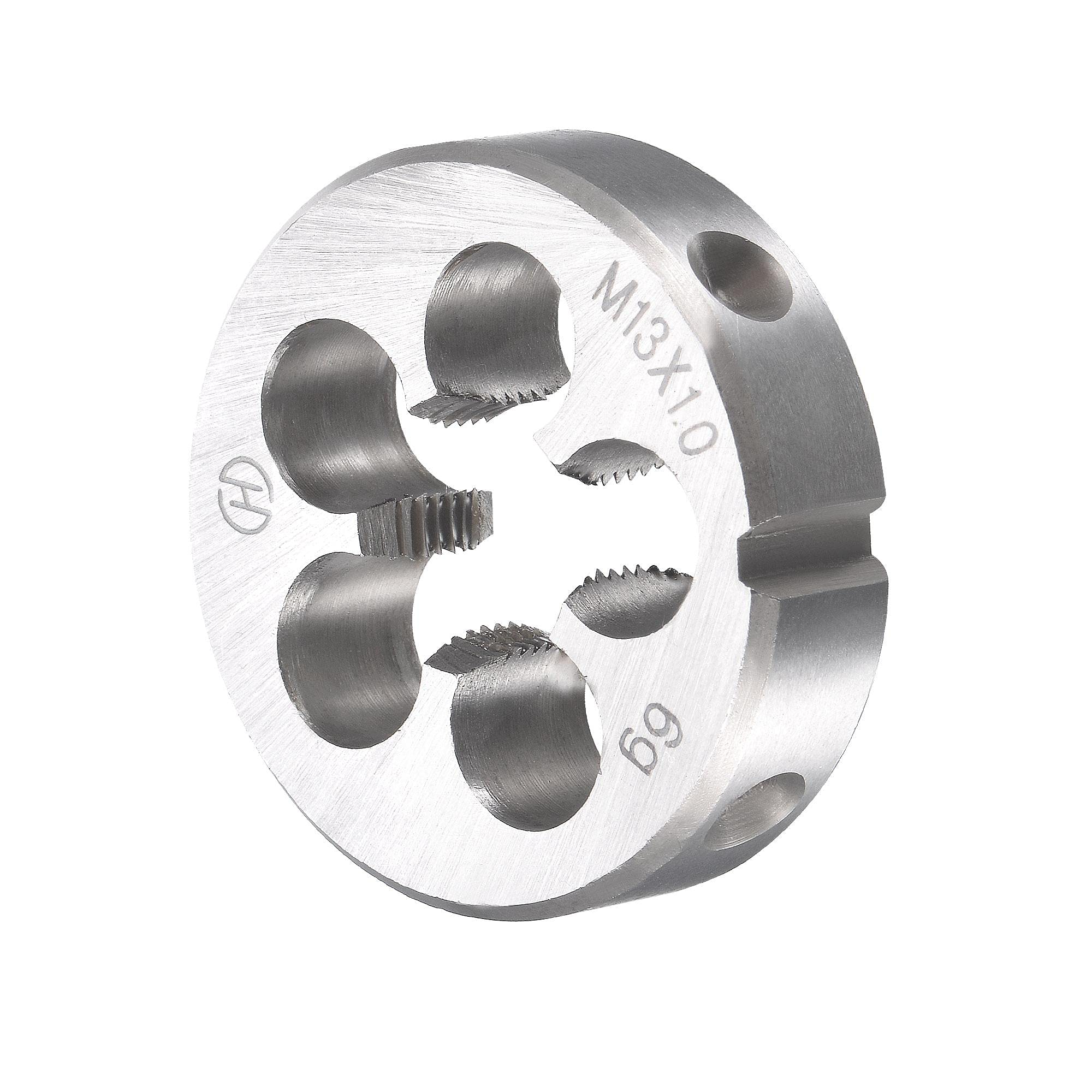 sourcing map Gewindebohrer Schneideisen Set M13 x 1mm, Gewindeschneider Schneideisen Set mit Legierungswerkzeug