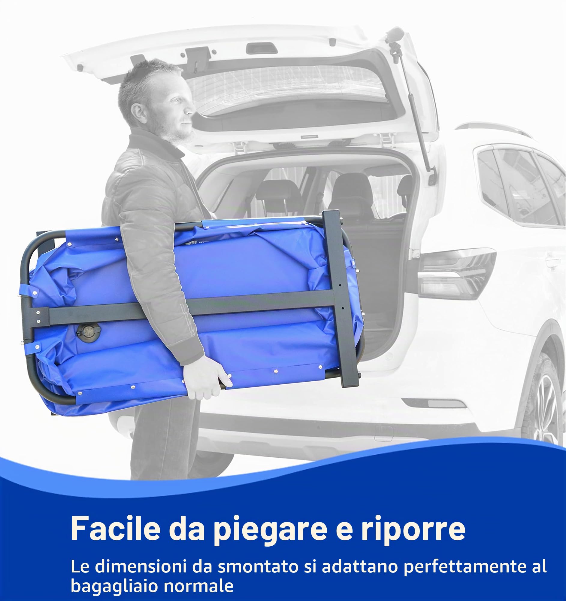 SHELANDY Vasca da bagno per animali domestici, 101,6 cm, per toelettatura e doccia per cani e gatti