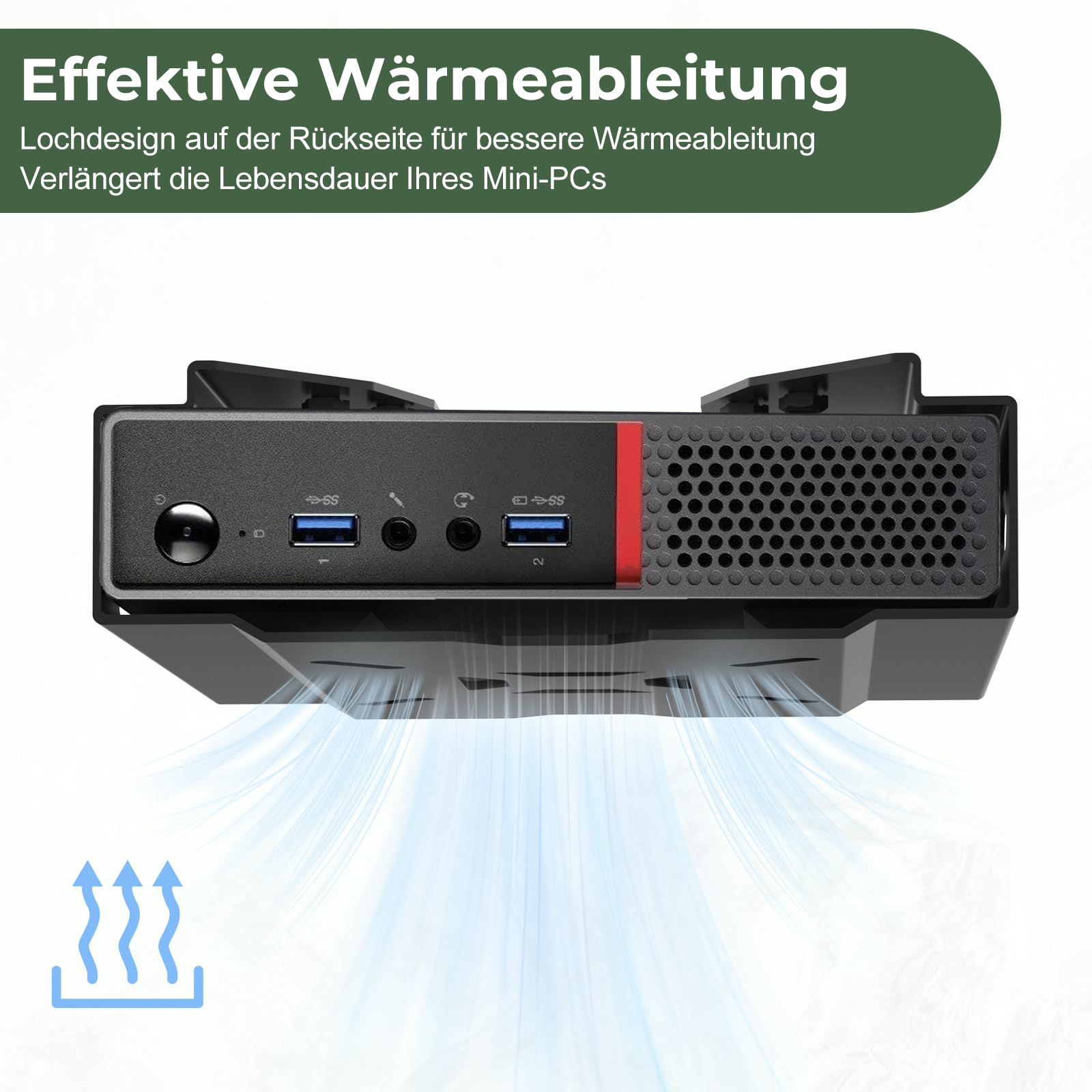 Support PC mural VESA Lenovo ThinkCentre M600 M700 M710Q M715q M720Q M73 M800z M900 M910Q 75x75 100x100