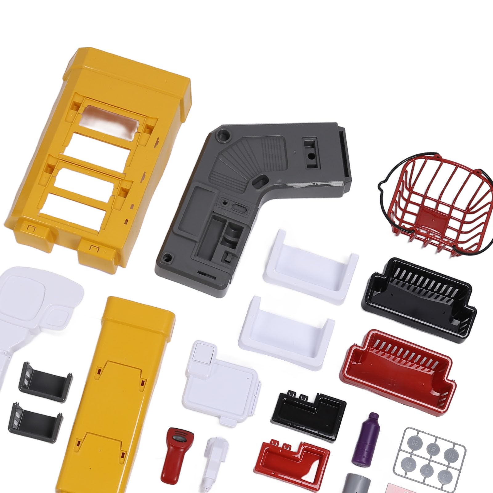 Alomejor Set da Gioco per Supermercato per Bambini, Carrello della Spesa Interattivo con Effetti Sonori e Luminosi, Gioco di Finzione, Giocattolo del Negozio di Alimentari per i più Piccoli