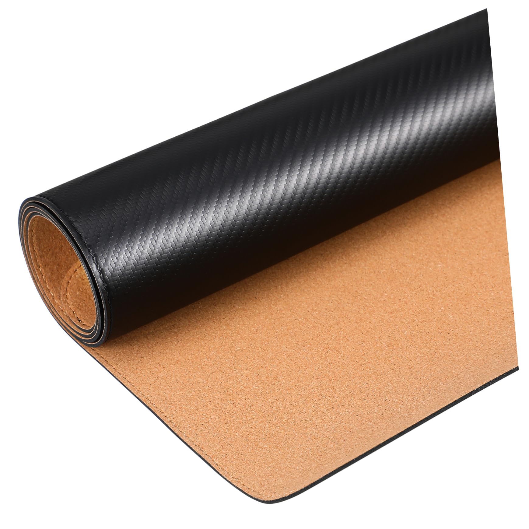 Tapis de Souris Gaming Grand en PU et Liège Noir Antidérapant