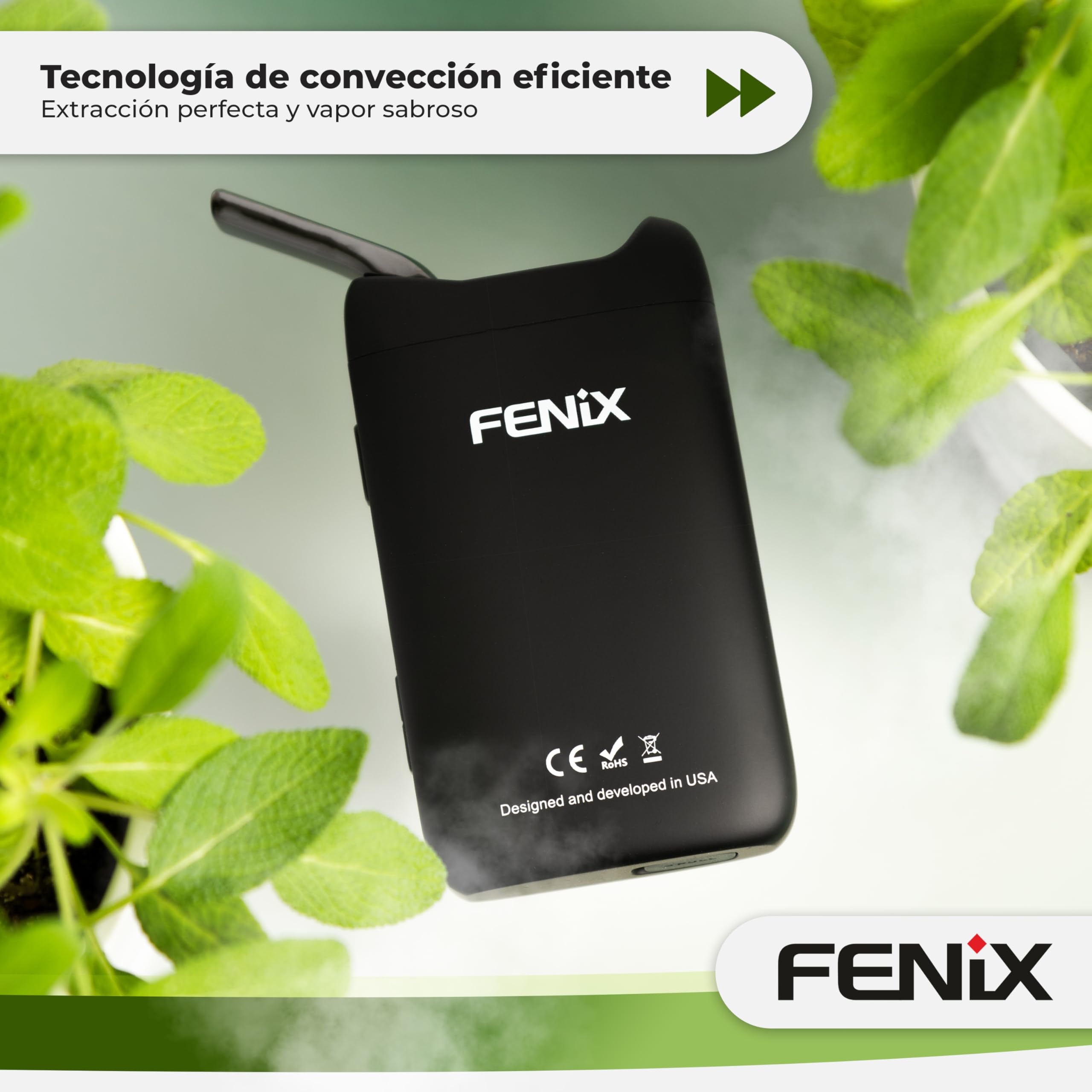 FENiX NEO Vaporizador Premium | Para hierbas y extractos | 100% convección | USB-C | Cámara de titanio | Rango de temperatura 120 - 221°C