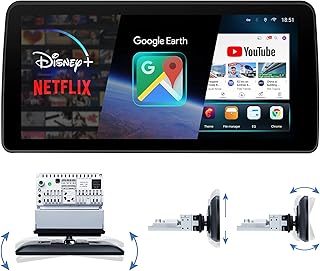 5G WiFi 11.4″Single Din 8Core Adjustable Touchscreen Car Radio with Carplay&Android Auto/FM/48-EQ Car Radio/Bluetooth/1080P Backup Camera (8CoreUpgrade(2Ram 32Rom) WiFi)