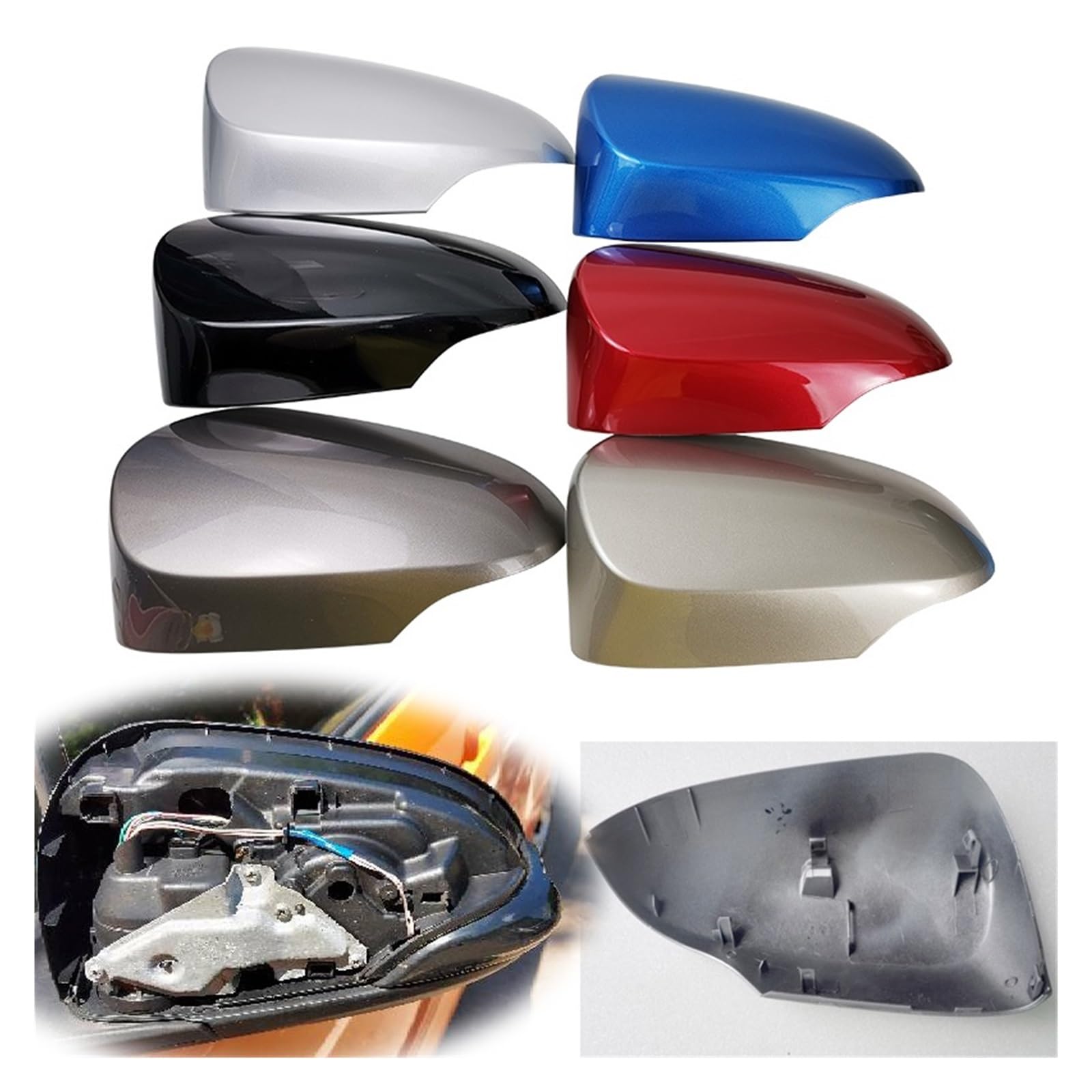 Carcasa espejo retrovisor Accesorios Coche Para Toyota Para Aqua 2012 2013 2014 2015 2016 2017 2018 2019 Cubierta De Espejo Retrovisor Carcasa Tapa