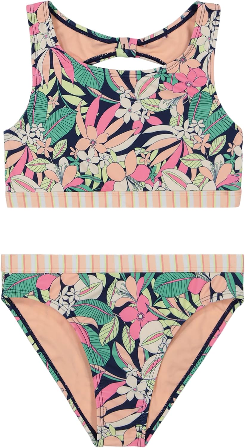 Roxy Girls' Two-Piece Bikini Swimsuit Set, UPF 50+ Sun Protection, Quick-Dry... - Picture 39 of 44