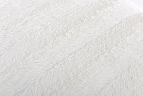 Miniatura 6 de Cheer Collection - Juego de 2 almohadas decorativas con fundas de cuero sintético, cojines para sofá, Piel sintética, Arena, 18 x 18