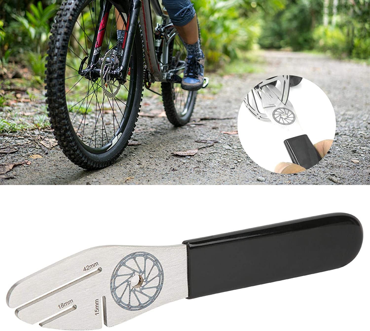UDee Rotor Truing Tool - Disc Rotor Tool Bicycle Brake Disc Truing Tool, Bicycle Brake Discs Adjuster Flattening Correction Repair Tool 2