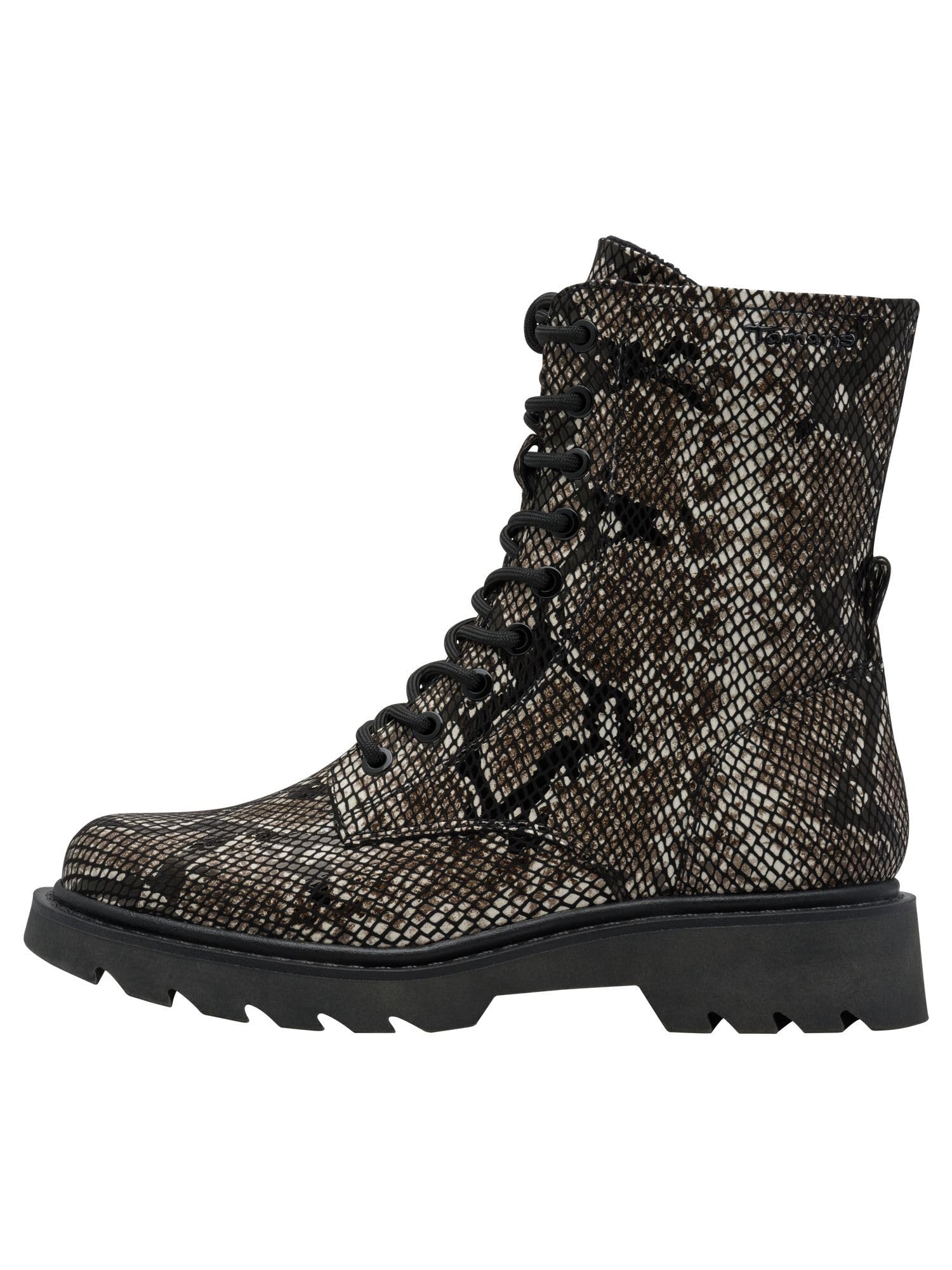 Tamaris Kobiety Tamaris Damen Lace Boot Flat 1-25918-43Buty za kostkę