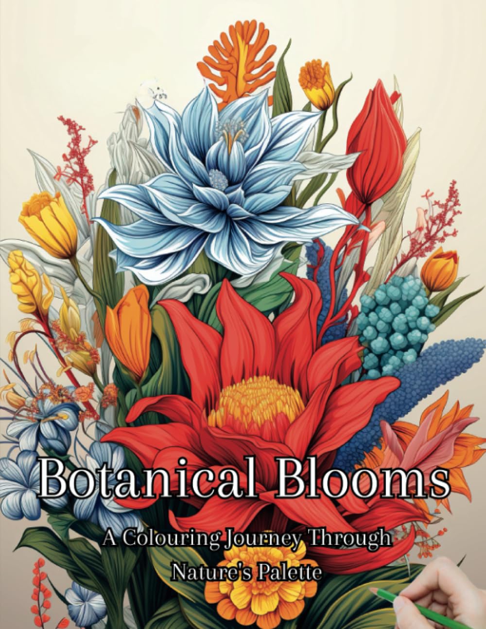 Botanical Blooms A Colouring Journey Through Nature's Palette: Large Print Beautiful Flowers Bouquets Plants Colouring Book of Relaxing Nature for Adults Seniors Botanical Floral Prints 50 Designs