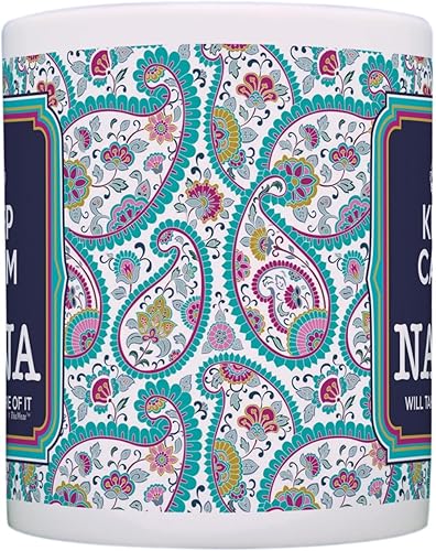 Miniatura 4 de Taza de té o café para regalo de cumpleaños con texto "Keep Calm and Nana Will Take Care of It", Cachemira